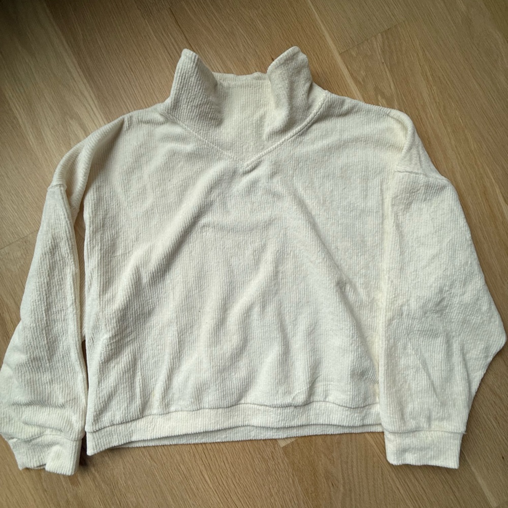 Madewell Cream Textured Top | Size XL